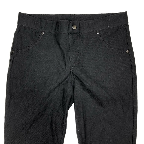 Nordstrom High Rise Elastic Waist Pull-On Jeggings Black S - Picture 2 of 5